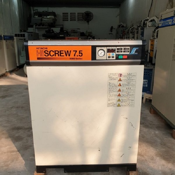 Máy nén khí trục vít cũ Hitachi Hiscrew 7.5kw (seri 2000)