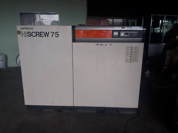 Máy nén khí trục vít cũ Hitachi Hiscrew 75kw (seri 2000)