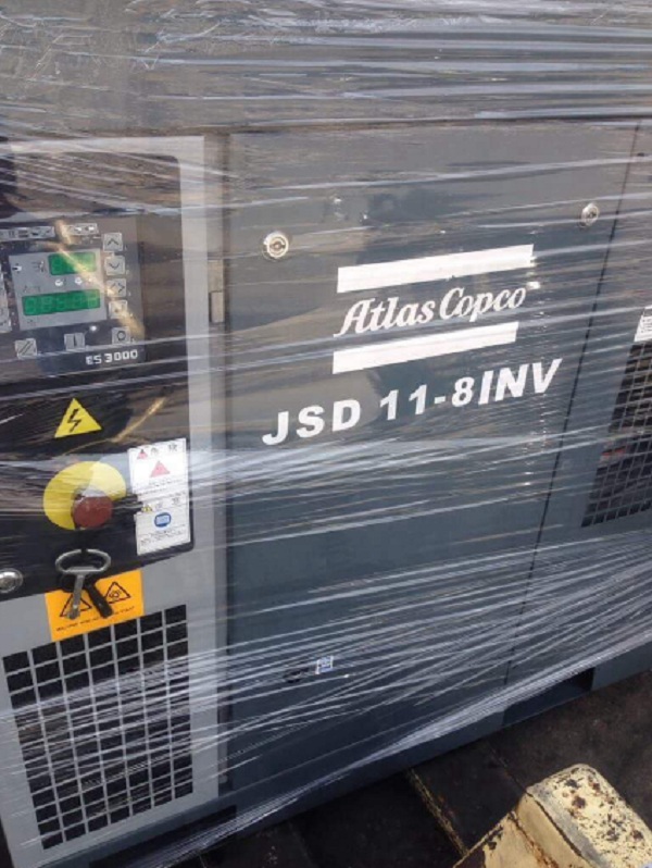 Máy nén khí trục vít cũ Atlascopco 11kW 15Hp (2011)