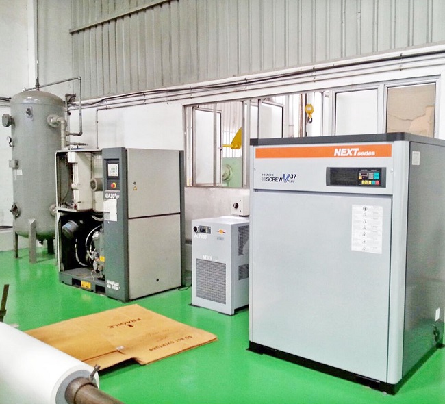 Máy nén khí trục vít Vạn Lợi có độ mới lên đến 90%.