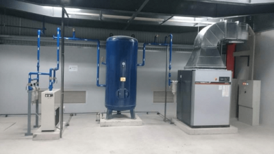 MÁY NÉN KHÍ TRỤC VÍT CŨ HITACHI HISCREW 7.5KW (SERI 2000)