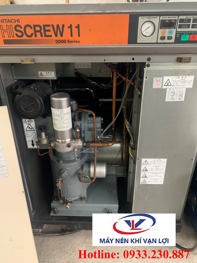 Máy nén khí trục vít cũ 11kw tại Vạn Lợi có chất lượng tốt, làm việc bền bỉ.