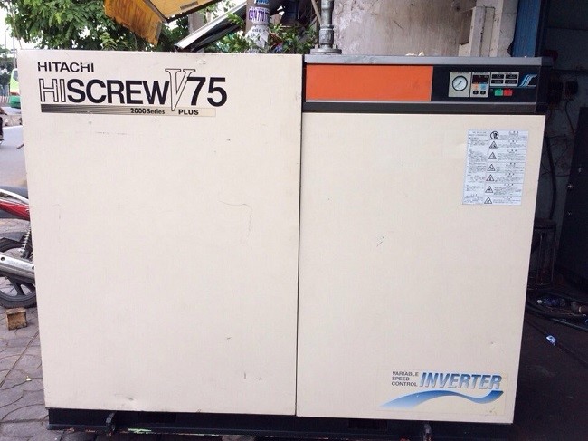 Máy nén khí Hitachi inverter chính hãng.