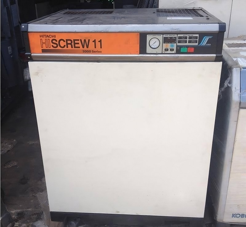 máy nén khí trục vít cũ Hitachi inverter giá rẻ